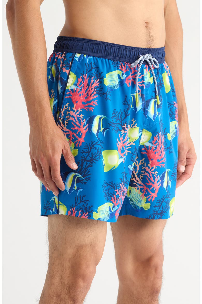 Naples Fishanado 6-Inch Swim Trunks, Alternate, color, VICTORIA BLUE