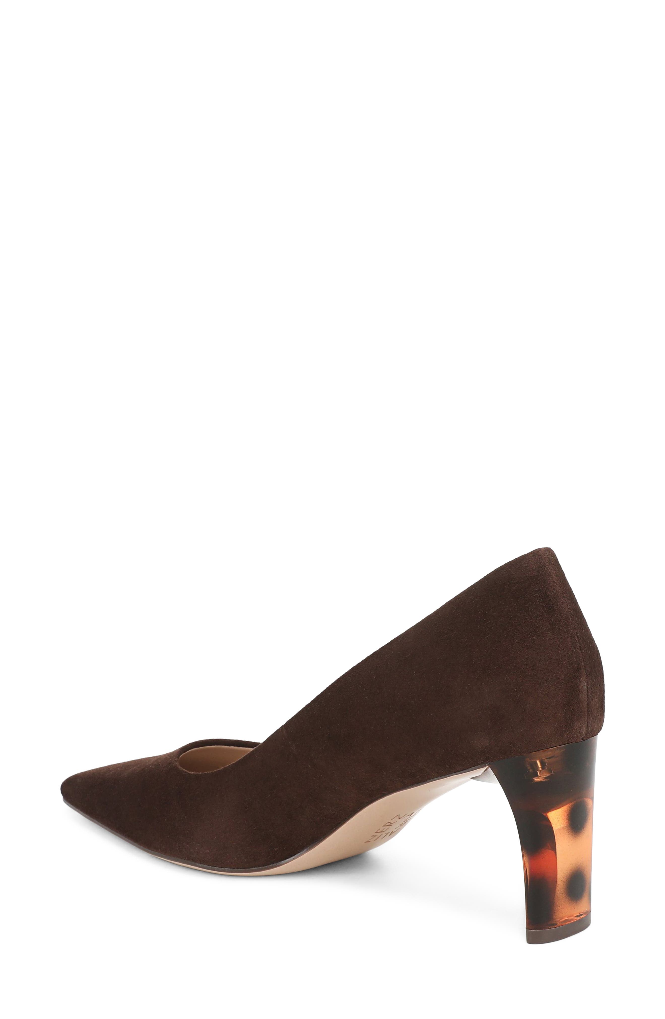 Estee Pointed Toe Pump, Alternate, color, CHOCOLATE SUEDE