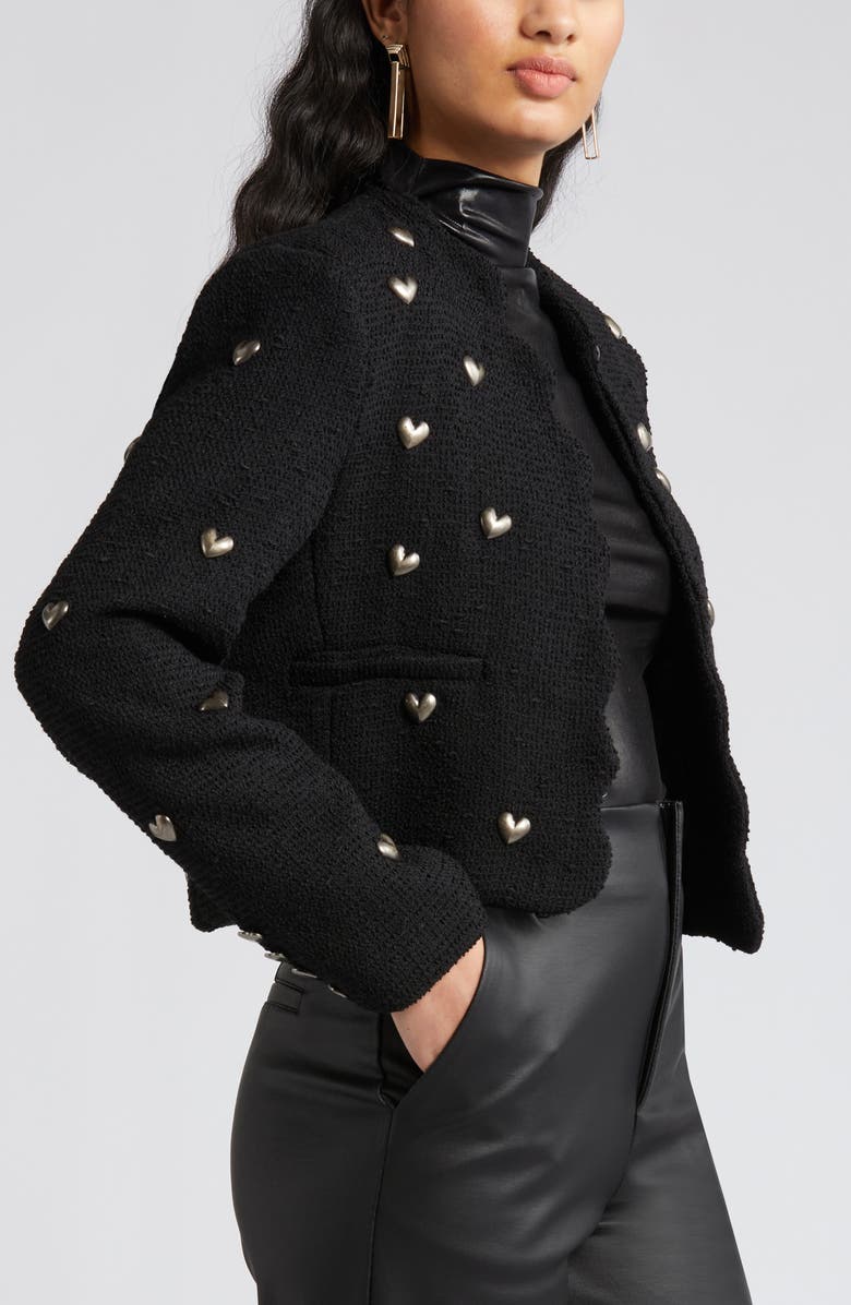 NIKKI LUND Heart Stud Jacket, Alternate, color, 