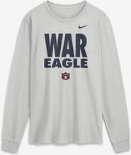 Nike Men's Nike  Gray Auburn Tigers 2026 Sideline Slogan Dri-FIT Long Sleeve T-Shirt