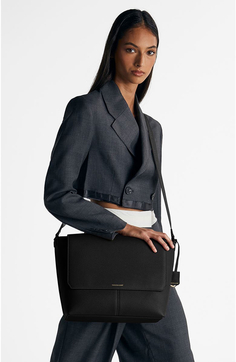 MAISON de SABRÉ Leather Flaire Messenger Bag, Alternate, color,