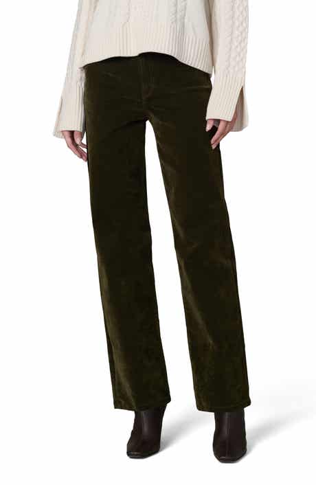 The Margot Flocked High Waist Straight Leg Jeans