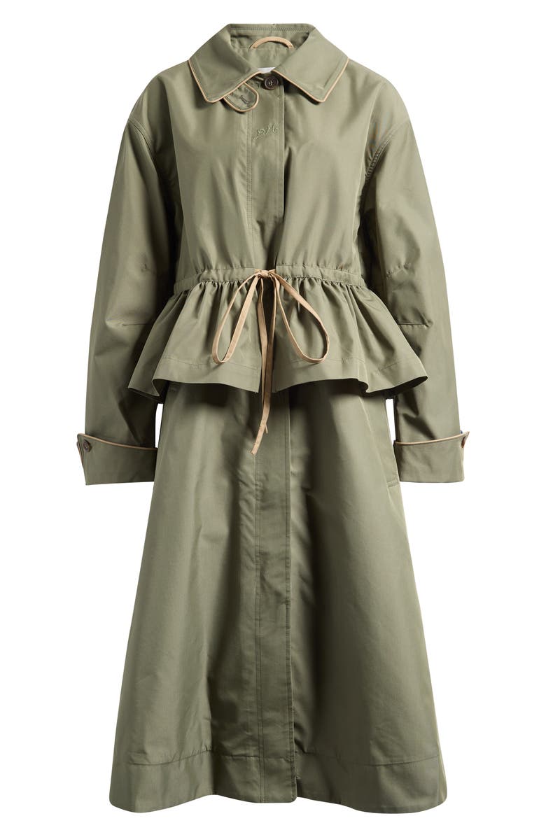 Damson Madder Myrtle Water Repellent Convertible Trench Coat, Main, color, Sage
