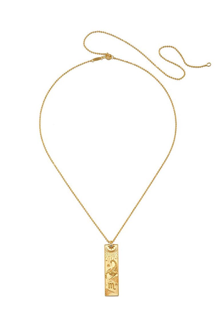 Story of Zodiac Necklace, Alternate, color, Scorpio