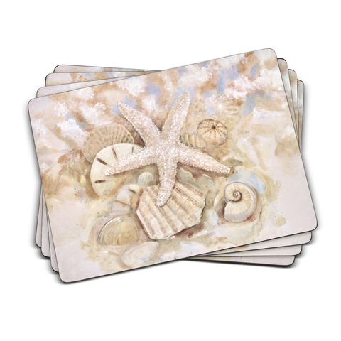 Beach Prize Set of 4 Cork Back Placemats