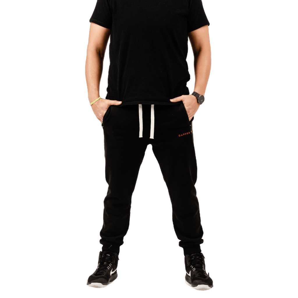 Dapper Boi Black Db Joggers In Black