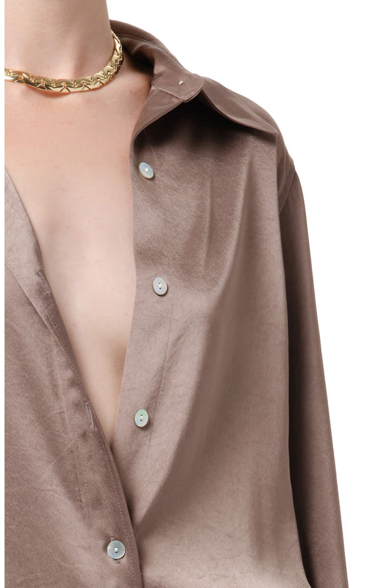 Tullah Shirt, Alternate, color, COCOA MD GREY BROWN