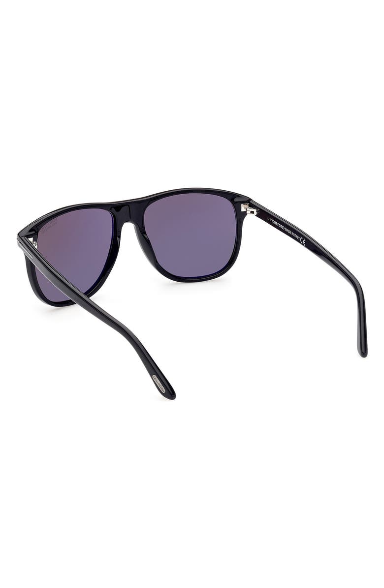 TOM FORD 56mm Polarized Square Sunglasses, Alternate, color, 