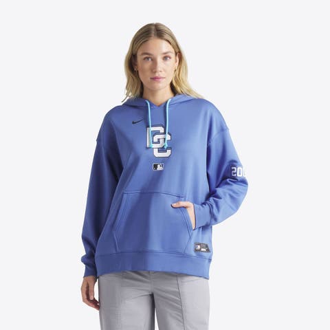 Women's Nike Blue Washington Nationals 2025 City Connect Authentic Collection Performance Pullover Hoodie