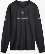 Nike Men's Nike Black New Orleans Saints Sideline Bold Arch Star Dri-FIT Long Sleeve T-Shirt