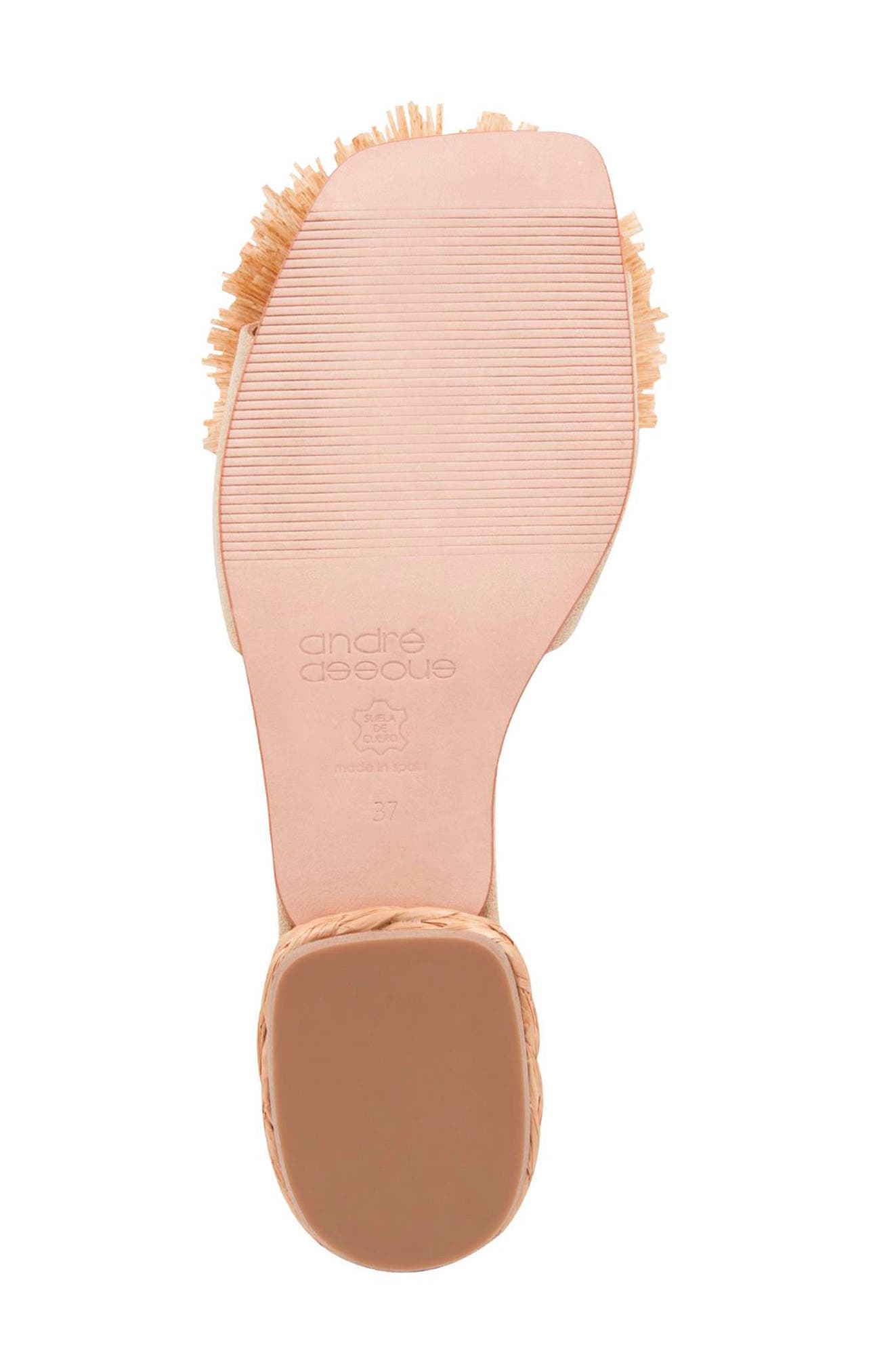 André Assous Rayni Slide Sandal, Alternate, color, Sand