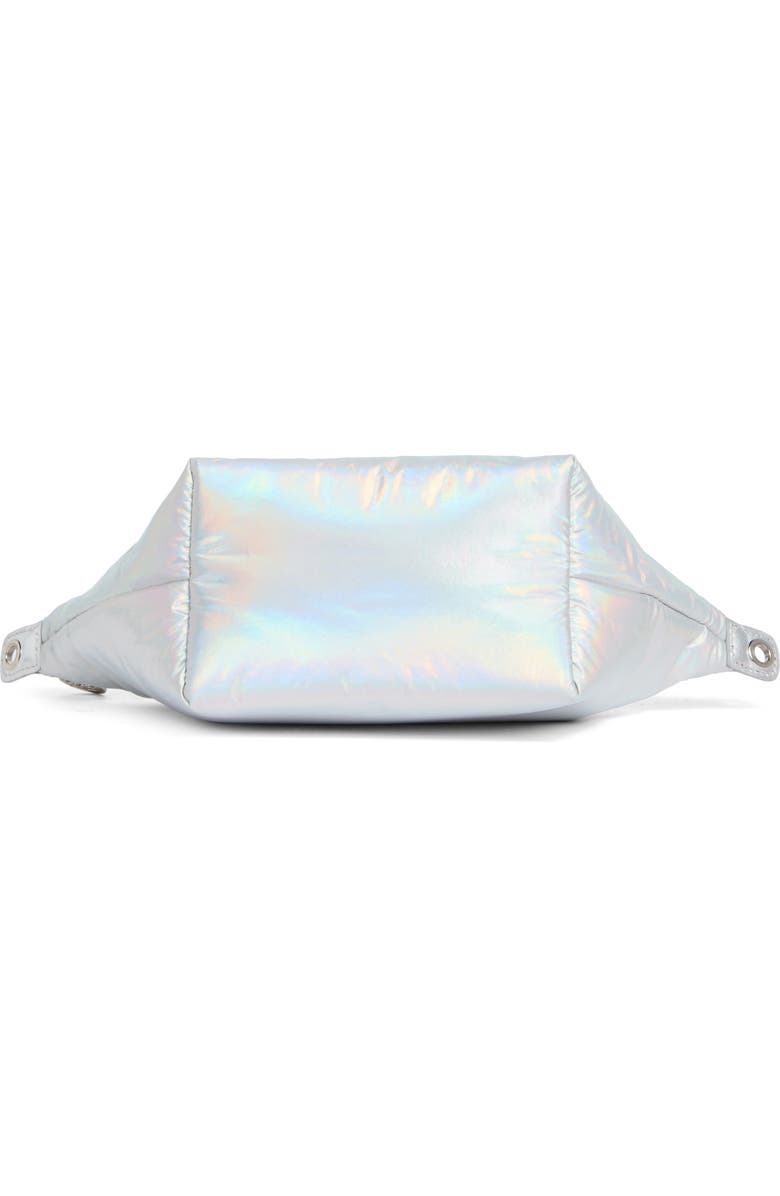 Longchamp Le Pliage Futuristic Crossbody Bag, Alternate, color, Silver