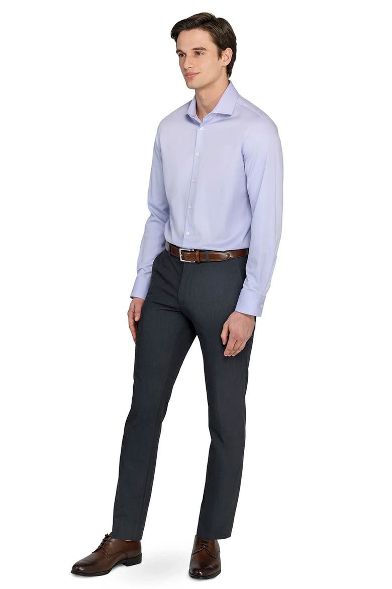 Slim Fit Solid Reworked Dress Shirt, Alternate, color, LILAC