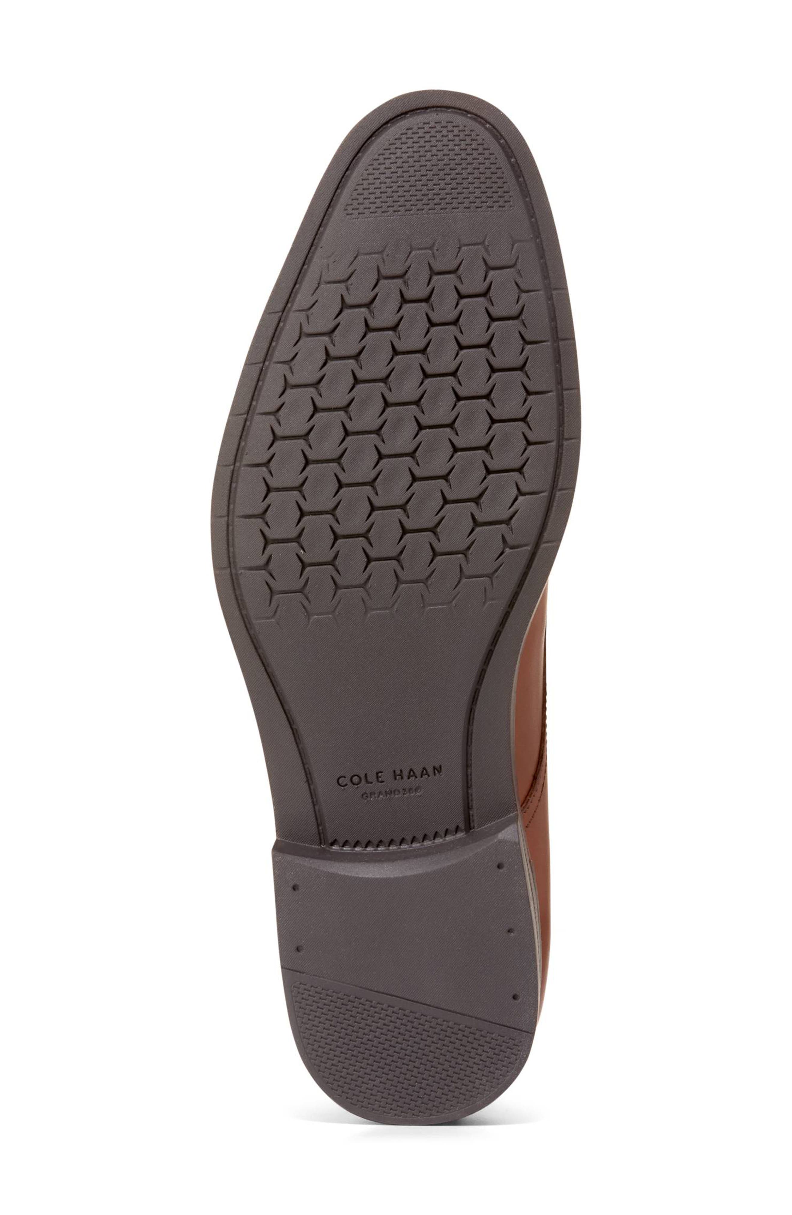 HARMON GRAND PLAIN TOE OXFORDS, Alternate, color, BRITISH TAN / DARK BROWN