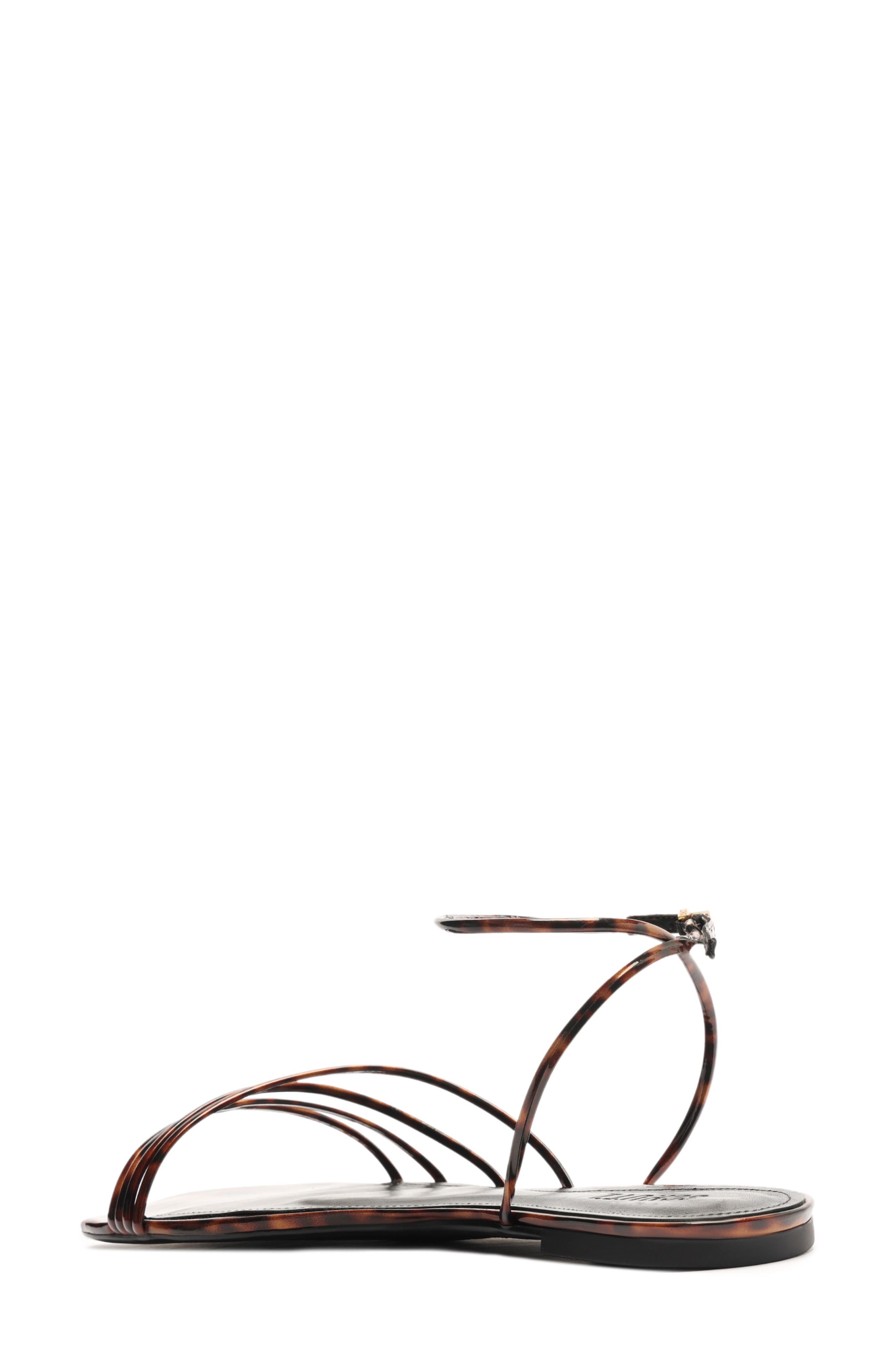 Schutz Inez Ankle Strap Sandal, Alternate, color, Brown