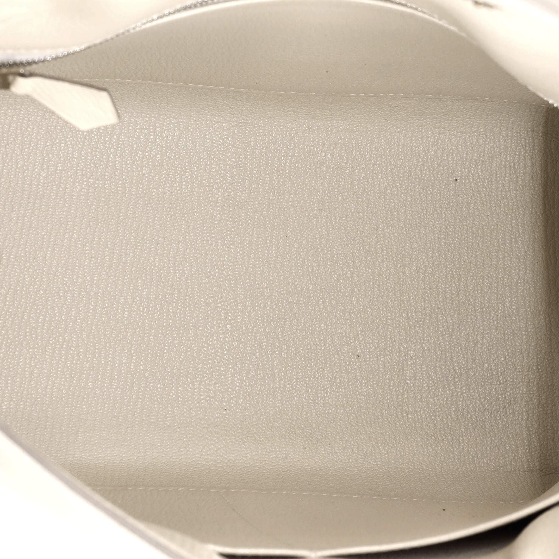 Pre-Owned Hermes Kelly Handbag Light Epsom with Palladium Hardware 28, Alternate, color, Craie