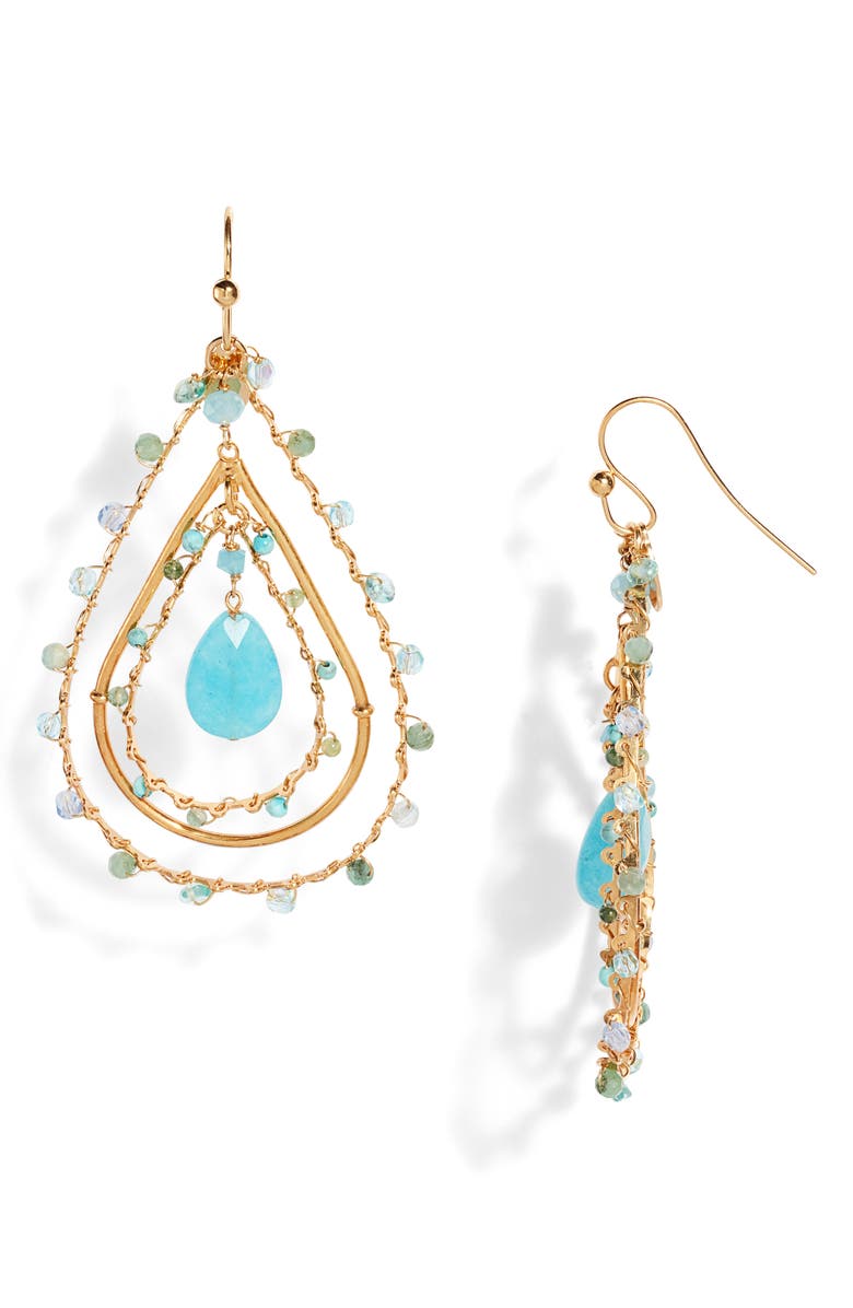 Gas Bijoux Orphee Teardrop Earrings, Main, color, 