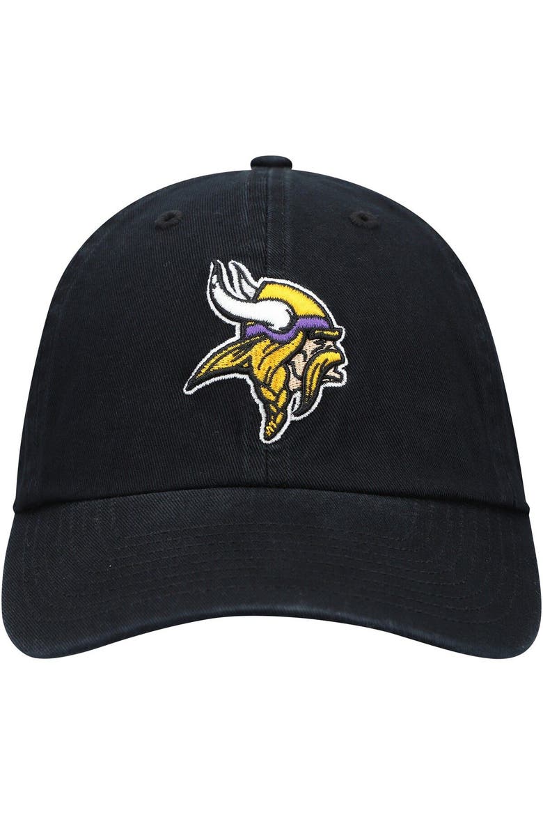 Men's '47 Black Minnesota Vikings Secondary Clean Up Adjustable Hat, Alternate, color, Black
