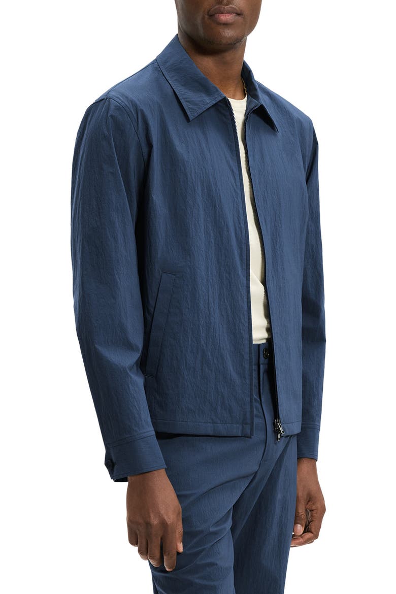 City Crinkle Zip Jacket, Alternate, color, NOCTURNE NAVY