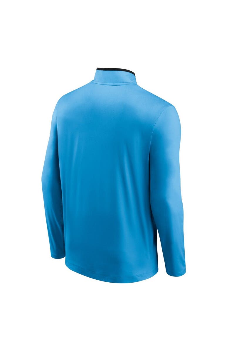 FANATICS Men's Fanatics Branded Blue Charlotte FC Lineup Quarter-Zip Jacket, Alternate, color, 