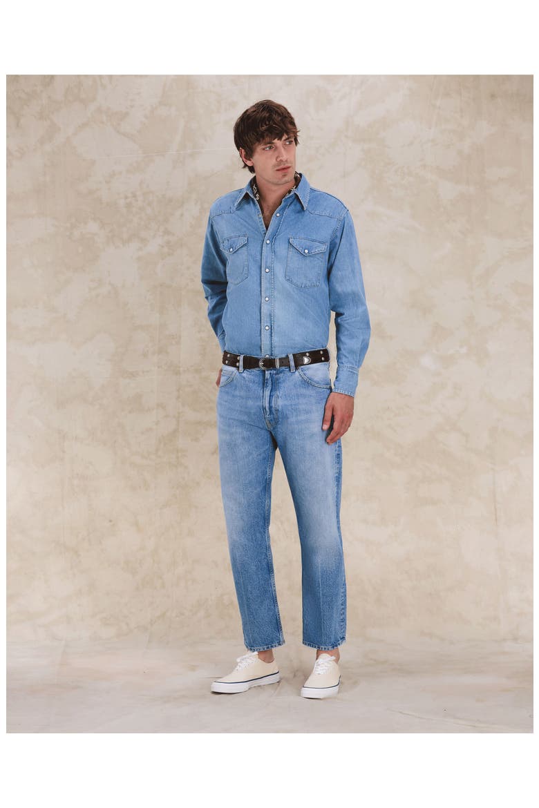 944 Jason 5-Pocket High-Waisted Denim, Alternate, color, Dark Blue
