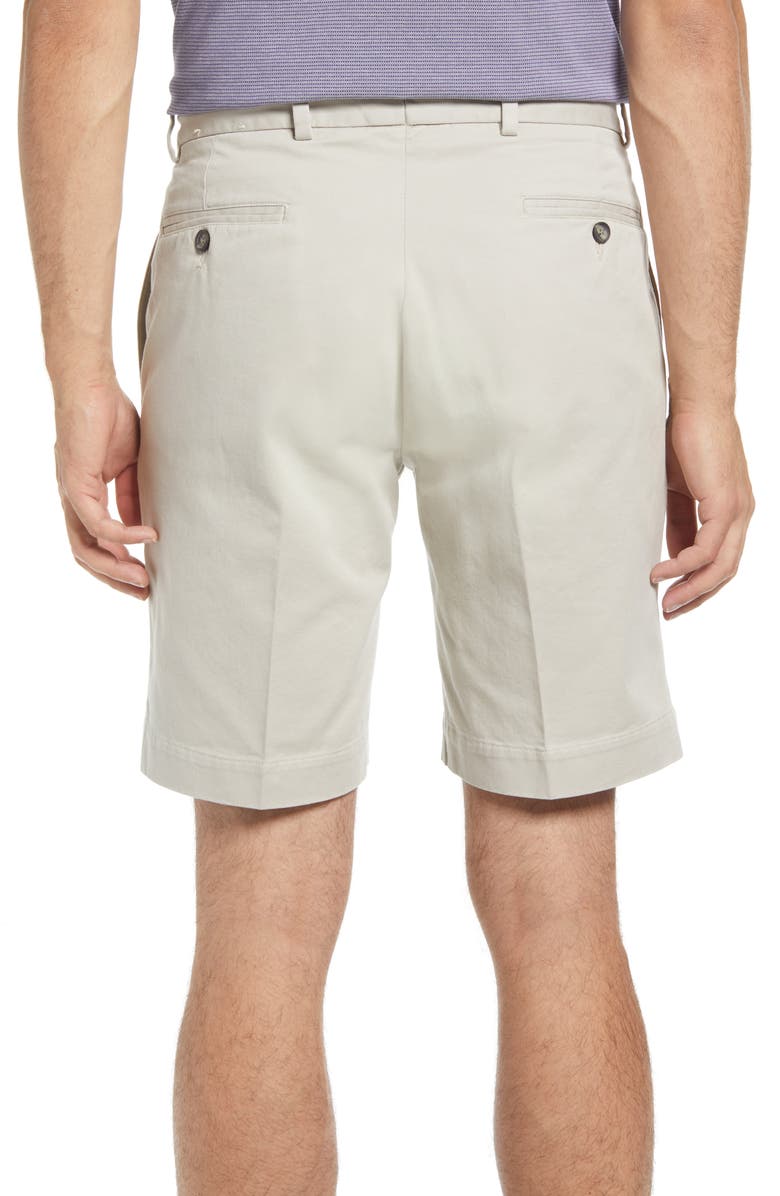 Berle Charleston Khakis Flat Front Chino Shorts, Alternate, color, Stone