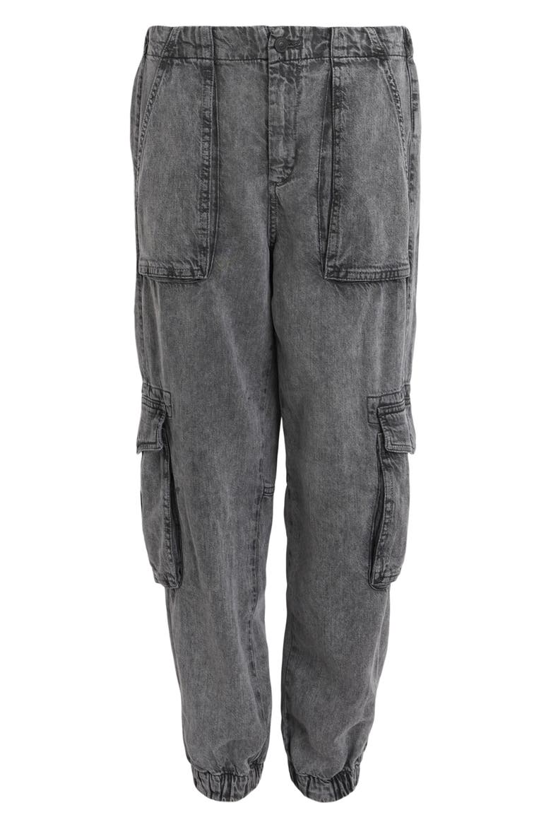 Frieda High Waist Cargo Jeans, Alternate, color, ANTHRACITE