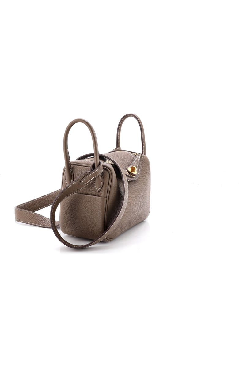Pre-Owned Hermes Lindy Bag Clemence Mini, Alternate, color, Etoupe