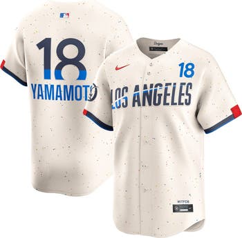 Nike Men's Nike Yoshinobu Yamamoto Cream Los Angeles Dodgers
