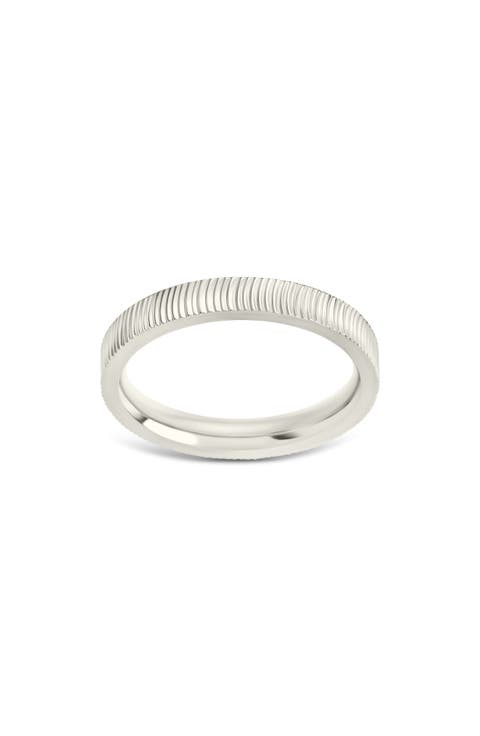 Herringbone Ribbed Ring