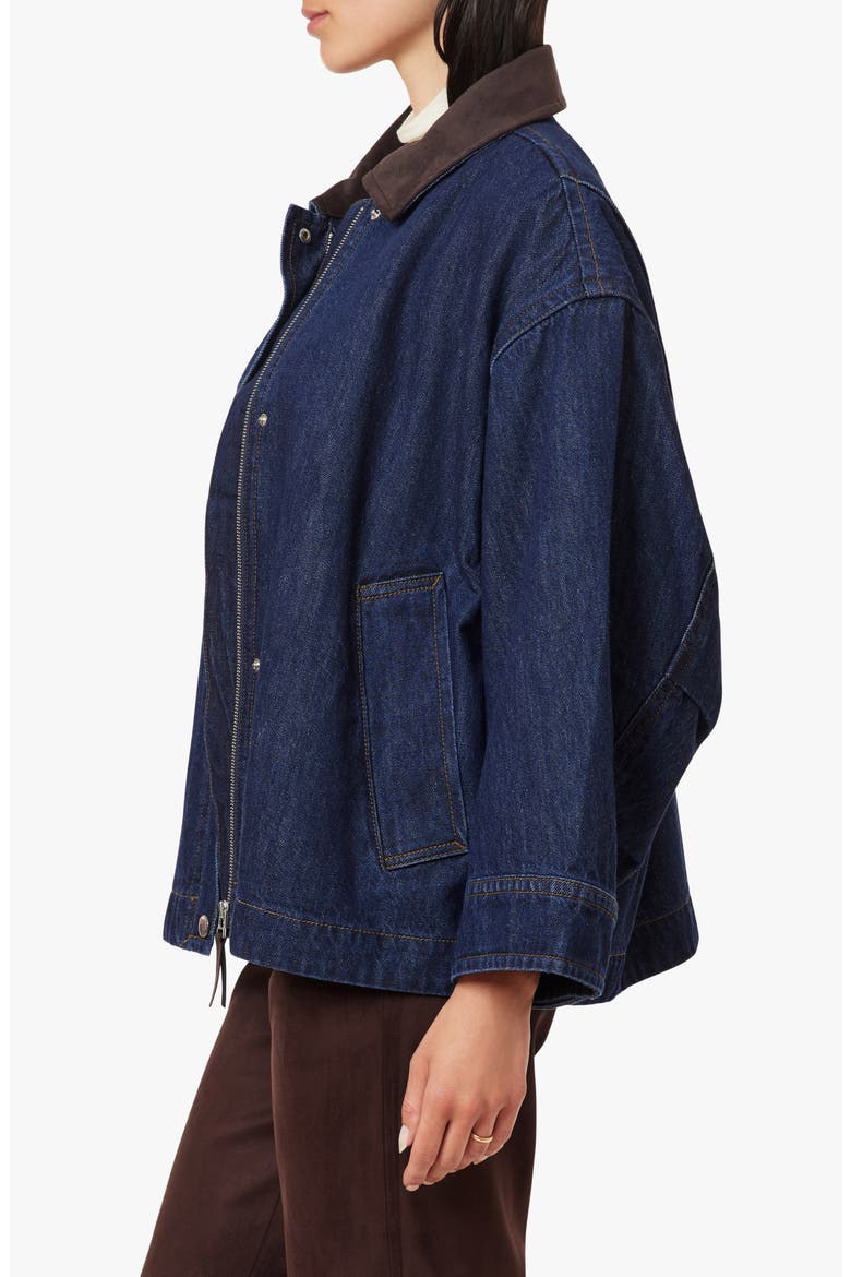 Oversized Denim Jacket, Alternate, color, RINSE