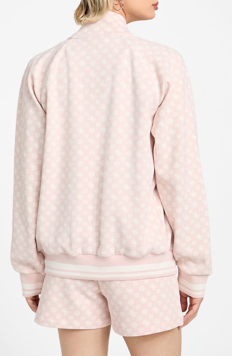 GUESS Aggie Full Zip Sweatshirt, Alternate, color, Pink