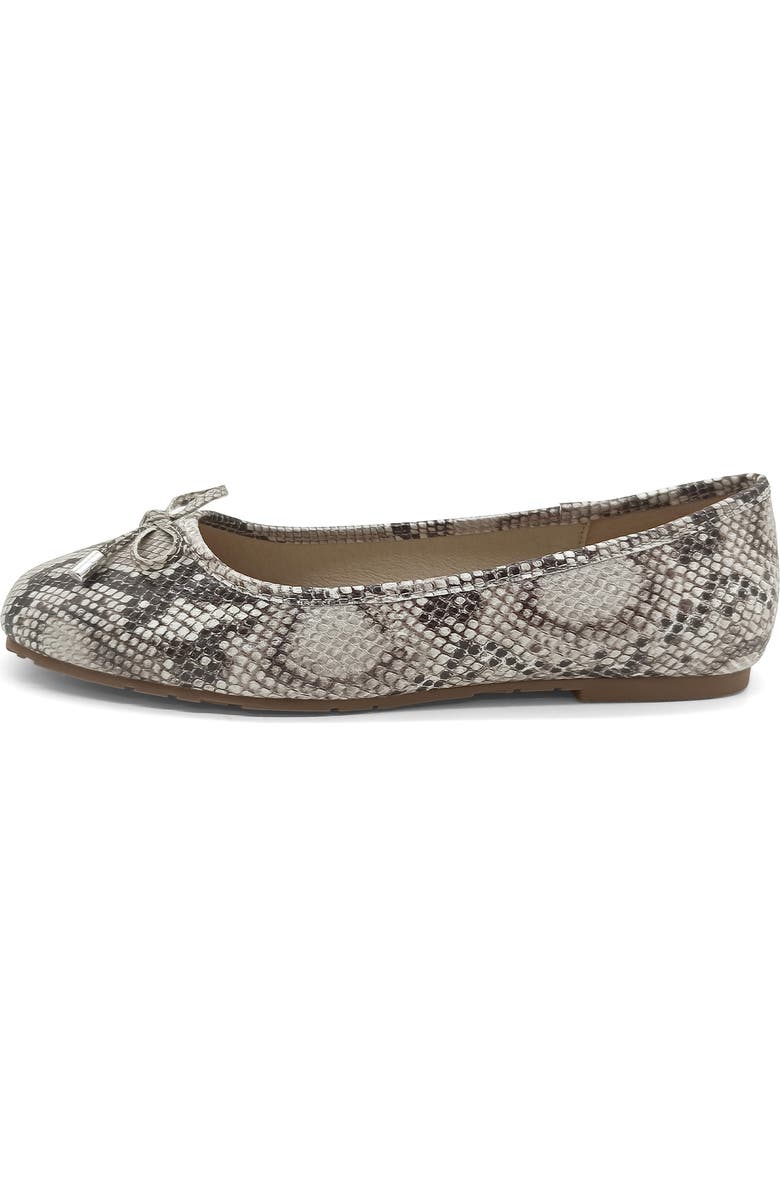 Reaction Kenneth Cole Elstree Ballet Flat, Alternate, color, Natural Snake