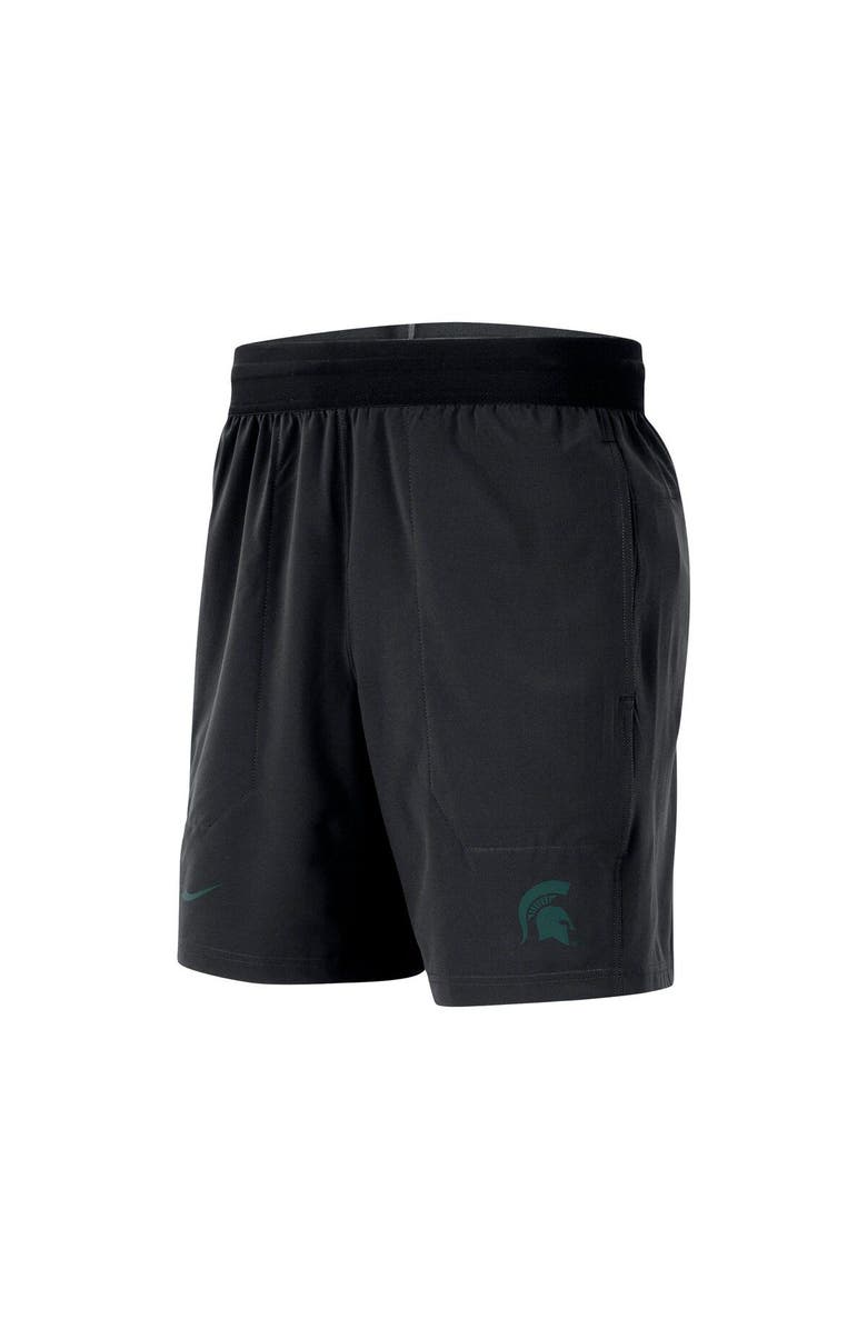 Nike Men's Nike  Black Michigan State Spartans Player Performance Shorts, Alternate, color, 