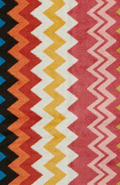Missoni Ulticolor Giacomo Zigzag-pattern Cotton-terry Bath Mat 60cm X 90cm In Multi