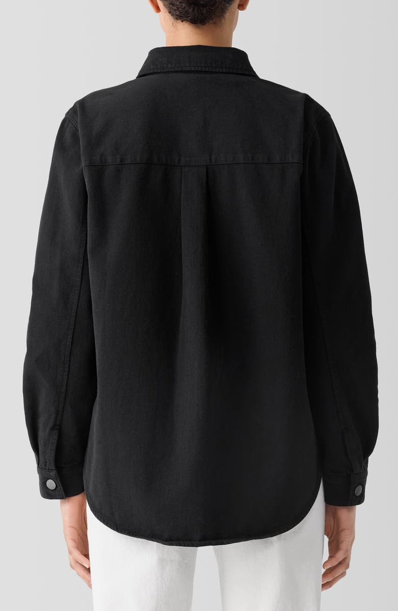 Eileen Fisher Classic Organic Cotton Shirt Jacket, Alternate, color,