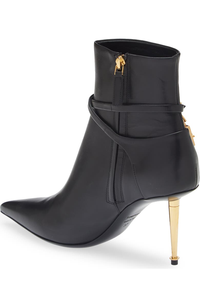 TOM FORD Padlock Pointed Toe Bootie, Alternate, color,