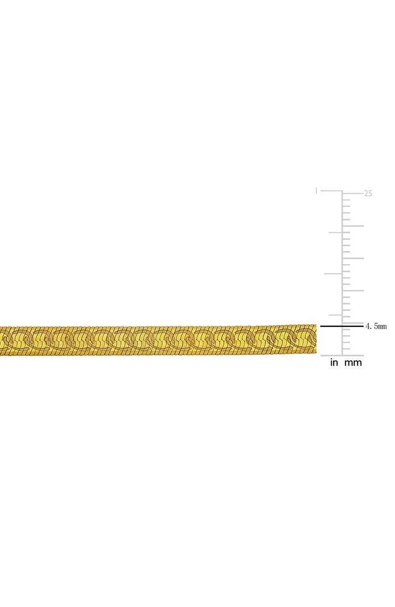 DELMAR Fancy Herringbone Chain Necklace, Alternate, color, Yellow Gold