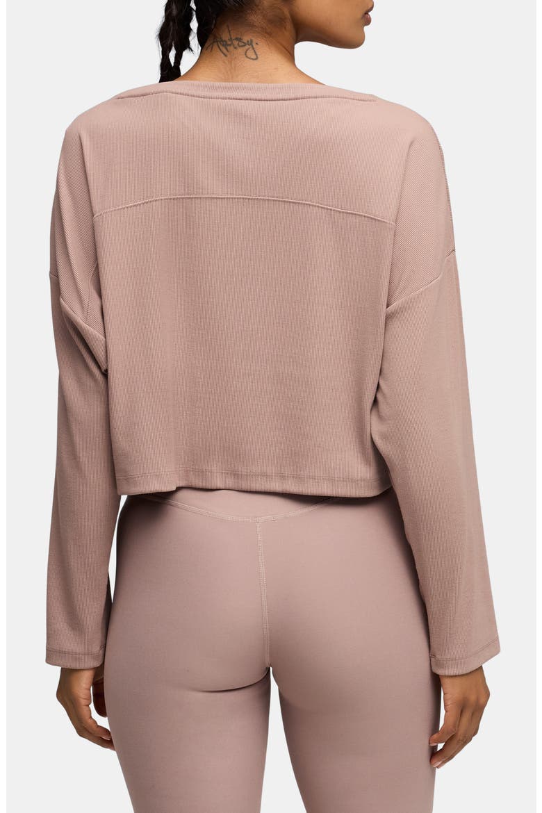 CLOUDSPUN Rib Slouch T-Shirt, Alternate, color, SANDSTONE
