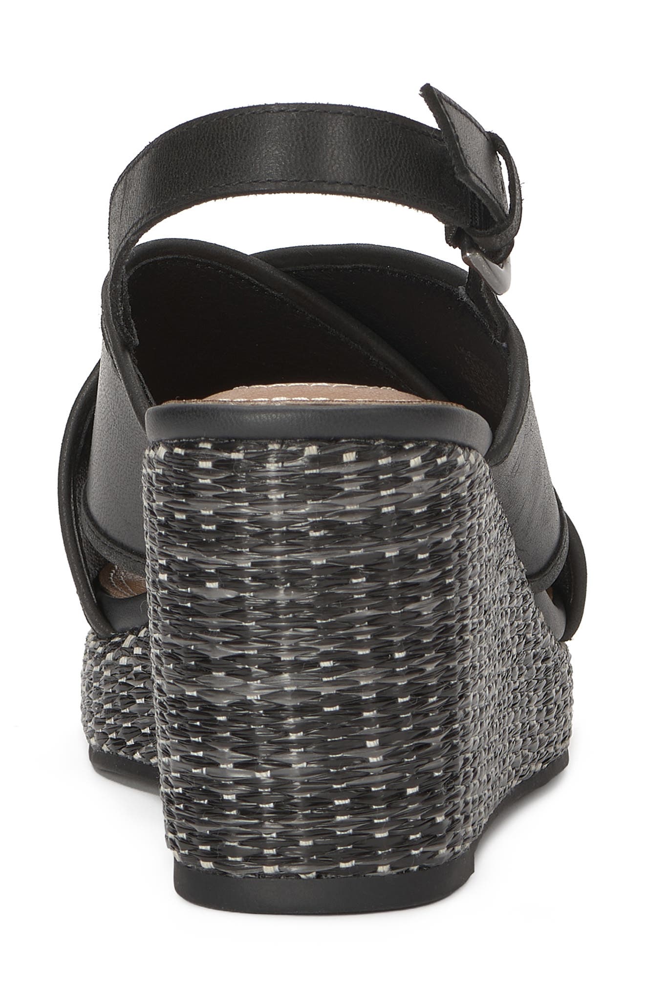 Lucky Brand Crissa Platform Wedge Espadrille Sandal, Alternate, color, Black