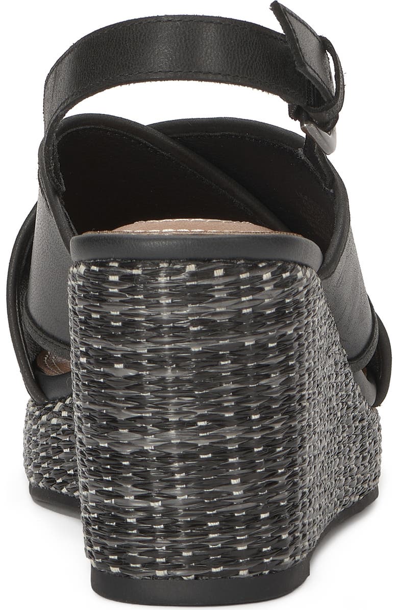 Lucky Brand Crissa Platform Wedge Espadrille Sandal, Alternate, color, Black