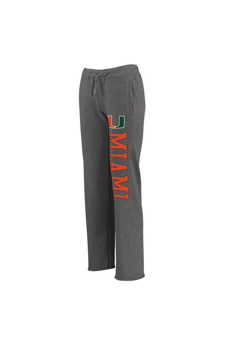 FANATICS Women's Fanatics Branded Charcoal Miami Hurricanes Sideblocker Sweatpants, Alternate, color, 