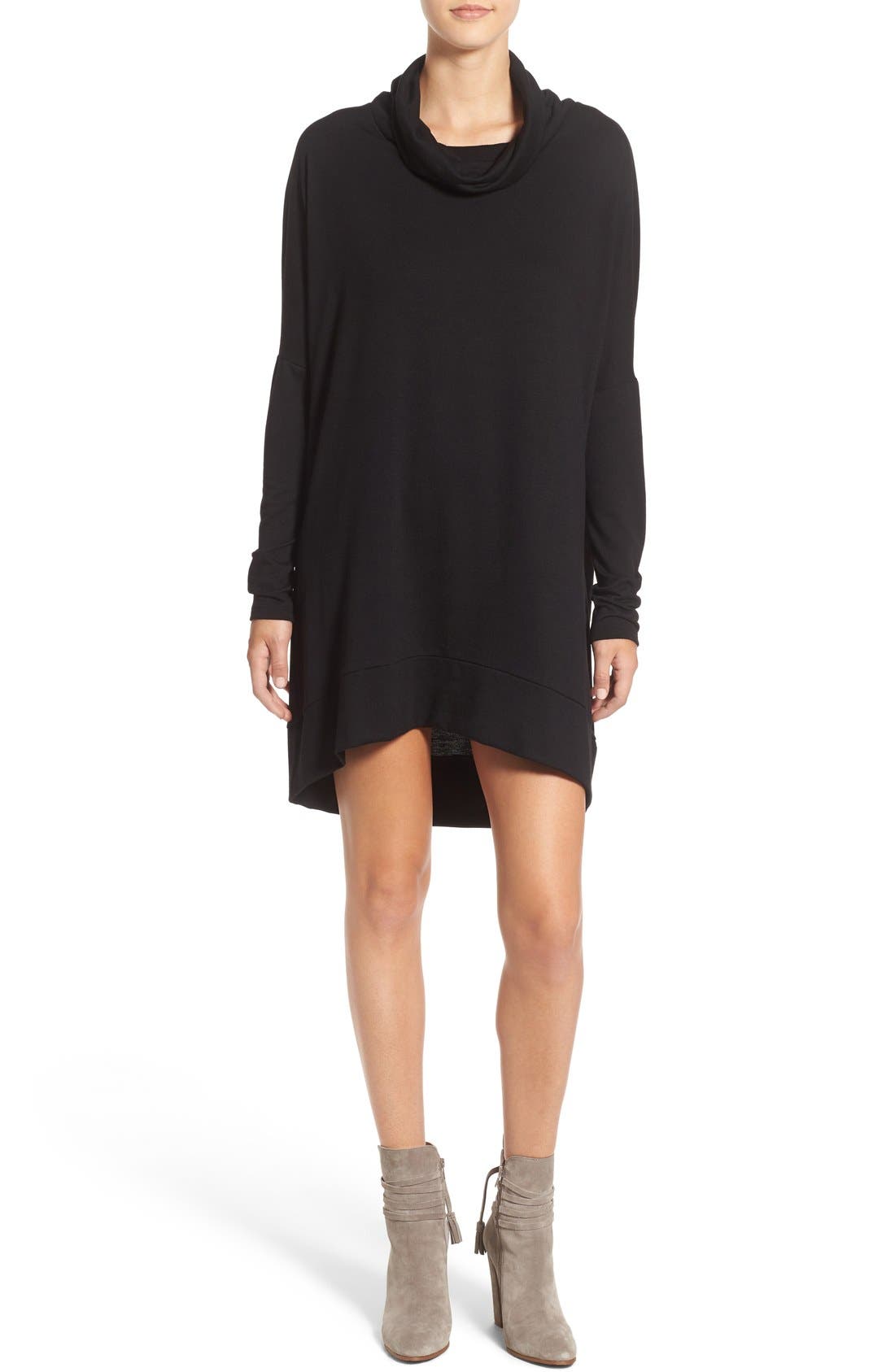 Madison & Berkeley Cowl Neck Minidress (Women) | Nordstrom