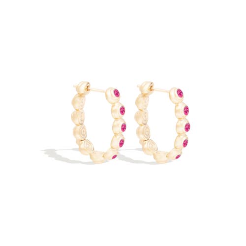 Campbell + Charlotte Evolve Oval Hoop Earring In Brown