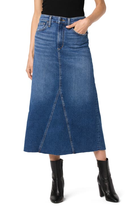 Denim Midi Skirt