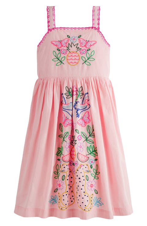 Kids' Embroidered Cotton Sundress (Toddler, Little Kid & Big Kid)