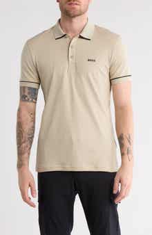 BOSS Paule Tipped Knit Polo