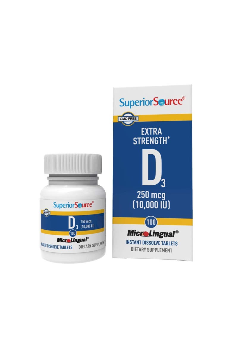 Vitamin D3 Immune Support MicroLingual Tablets, Main, color, White