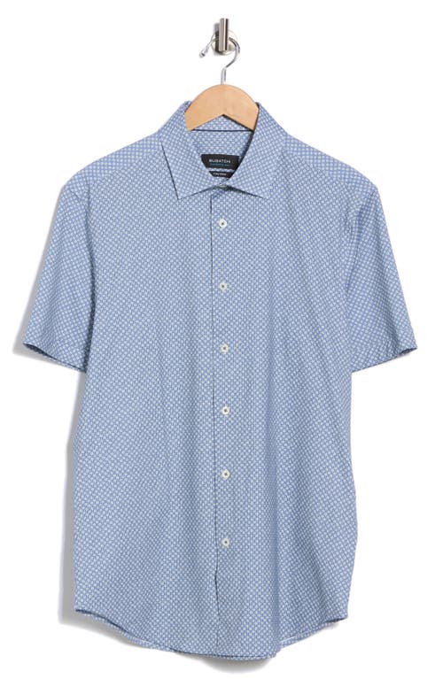 Bugatchi Miles Ooohcotton® Short Sleeve Button-up Shirt In Blue