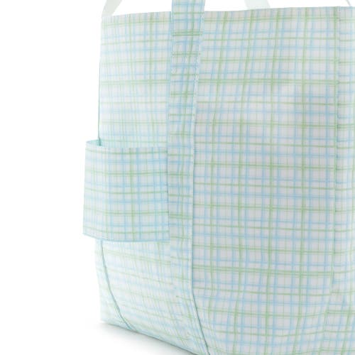 Trvl Design Classic Plaid Jumbo Tote In Green